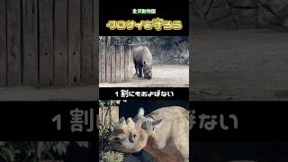 クロサイを密猟から守ろう#shorts