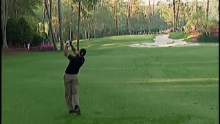 Tiger Woods’ FLUSH Approach To Hole 10 Early Morning Of 2005 Masters