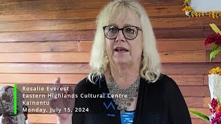 Rosalie Everest pays tribute to her mother Muriel Larner at Eastern Highlands Cultural Centre