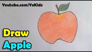 How to Draw an Apple Step by step