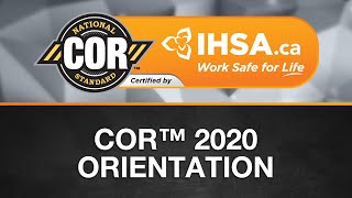 IHSA.ca - COR™ 2020 Orientation
