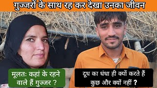 Gujjar Life गुज्जरों के साथ रह कर देखा उनका जीवन । दूध का धंधा ही क्यों करते हैं ?कहां से आए हैं ?