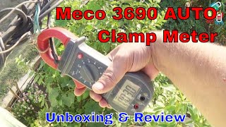 Meco 3690 AUTO Clamp Meter Unboxing \u0026 Review:  600A AC/DC \u0026 Auto/Manual Digital Clamp Meter