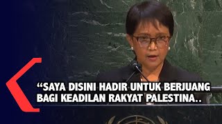 [FULL] Pernyataan Lengkap Menlu RI Retno Marsudi di Majelis Umum PBB Terkait Palestina