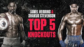 Jamel Herring and Shakur Stevenson's Top 5 Knockouts