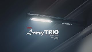 The New Larry TRIO by NEBO - Rechargeable 3-in-1 Pen Light and Laser