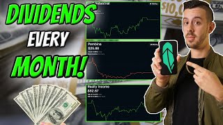 3 High Yielding SAFE Monthly Paying Dividend Stocks! Robinhood Investing