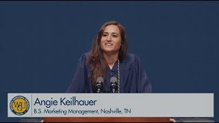 2019 WGU Commencement in Cincinnati, OH - Bachelor's Graduate Speaker Angie Keilhauer