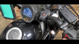 2021 Honda Rebel USB charging port and battery/charging system monitor