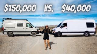 $150k vs. $40k SPRINTER VAN (full tour)