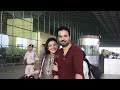 కాజల్ కొడుకు😍 kajal aggarwal first time with her son neil kitchlu spotted at airport fc