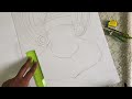 easy kathakali outline drawing tutorial outline drawing techniques simple kathakali drawing ideas