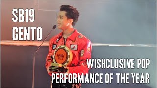 [FanCam] SB19 GENTO - Wishclusive Pop Performance of the Year