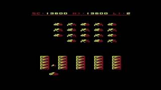 YASIC (Yet Another Space Invaders Clone) - Vic 20 +16K - Playthrough - Real Hardware