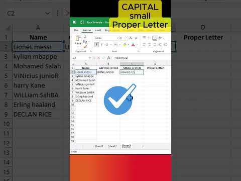 How to change letter case in Excel within a SECOND | Excel Letter Case Change Function #excel