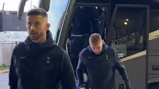 Spurs arrive for training in Australia pre Tottenham Hotspur v Newcastle United ft Porro Sarr Royal