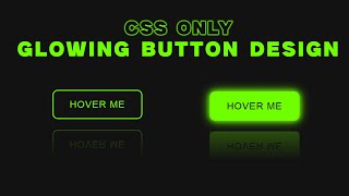 Glowing Reflection Button with HTML & CSS | Stunning Hover Animation Tutorial