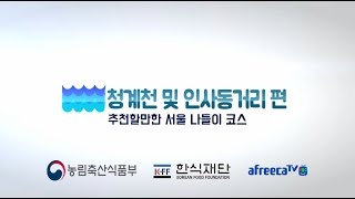 K food 로드 서울 인사동 거리편 [afreecaTV]