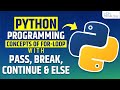 Loop Control Statements - Break, Continue, Else, and Pass Statements in Python Tutorial