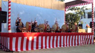 「 孫明太鼓／鷲ぬ鳥節」石垣島の豊年祭2015