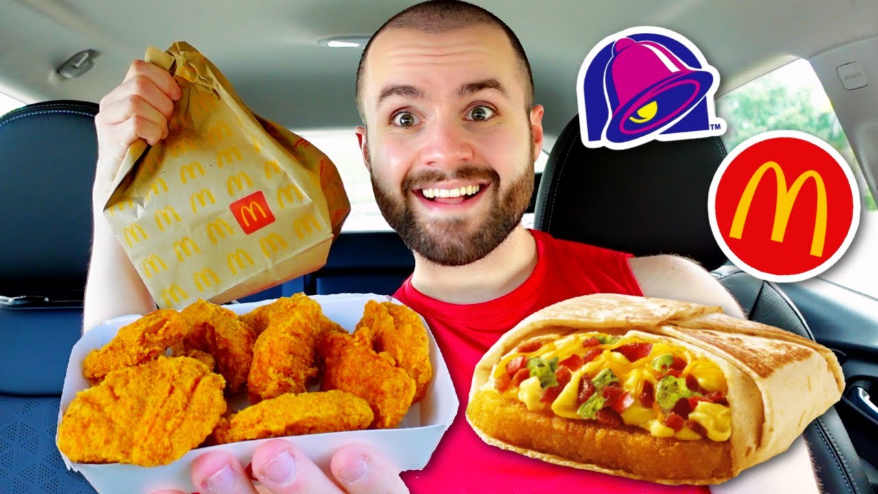 McDonald’s NEW Spicy McNuggets MUKBANG + Taco Bell California ...