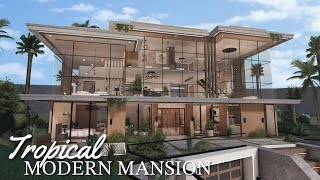 Bloxburg: Tropical Modern Mansion | Roblox Bloxburg | Speedbuild