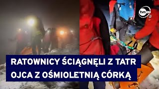 Ojciec z ośmioletnią córką utknęli w Tatrach. Akcja ratunkowa TOPR