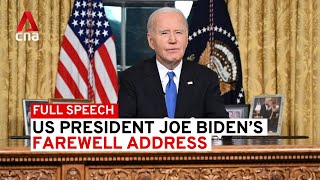 US President Joe Biden's farewell address | Full speech