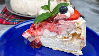 Pavlova in doar 15 minute reteta clasica prietenii au mancat portie dubla #pavlova #fypシ #viral