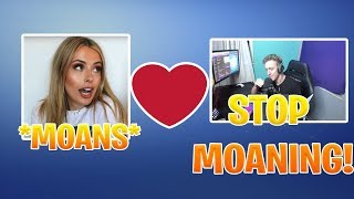Corinna Kopf Won't Stop MOANING While Playing Fortnite with Tfue