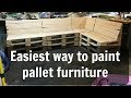 The BEST way to paint any pallet furniture // 2-minute tips The BEST way to paint any pallet furniture // 2-minute tips