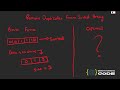 Leetcode 26 - Remove Duplicates from Sorted Array | Brute Force + Optimal Solutions ✅