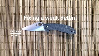 Another fix for a weak detent on my Spyderco Mantra 3