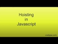Javascript hoisting concept explained with examples.