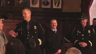 The Swearing-in of the Indiana State Police's 21st Superintendent- Anthony M . Scott