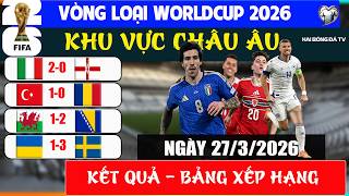 FOOTBALL NEWS: EUROPEAN 2026 WORLD CUP QUALIFIERS RESULTS, SEMI-FINAL PLAY-OFFS, ITALY REACHES PL...