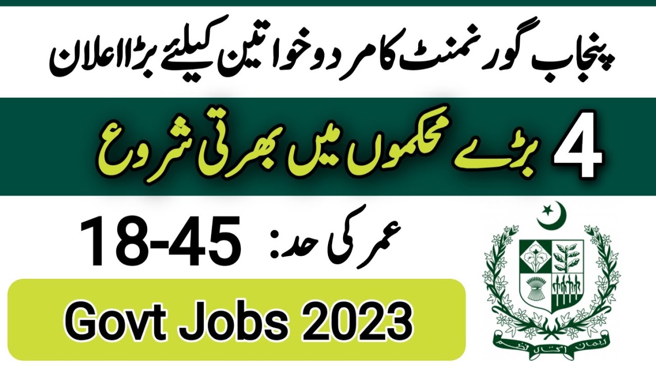 Punjab Public Commission Jobs 2023 | New Jobs In Pakistan | Government ...