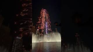 Dubai New Year's Eve Countdown 2021(ドバイのニューイヤーの花火)