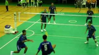 Sepaktakraw(ตะกร้อ) Korea Champioship 2010(Thai vs Malaysia)