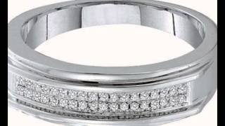 0.12ctw Diamond Micro-Pave Band 10K White Gold