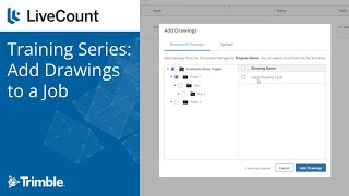 LiveCount: Add Drawings to a Job