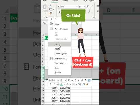 How to insert multiple rows in excel. #exceltips #exceltricks #excel