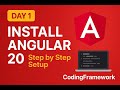 Angular 20 Tutorial Day 1| How to Install Angular & Setup Development Environment
