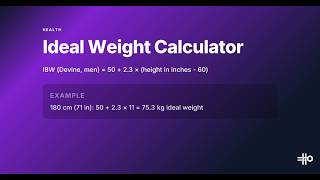 Ideal Body Weight Calculator Tutorial: How to Find Your Ideal Weight