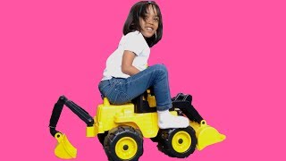 Huge CAT JCB Digger Excavator Truck Toy Unboxing Surprise | Kids Construction Toys Review