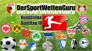 Bundesliga 16. Spieltag 21/22 Prognose Tipps & Quoten+25€ Gewinnspiel+