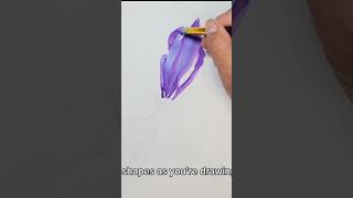 Simplifying shapes, Painting Tutorial @MollyPopeArt #art #flowerpainting #learn