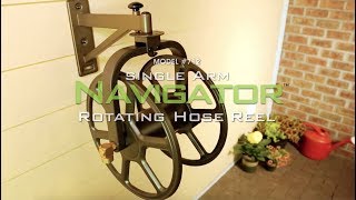 Model #712 Liberty Garden Single Arm Navigator Rotating Hose Reel