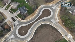 'It's awesome': Drivers road-test new peanut-shaped roundabout in North Ridgeville