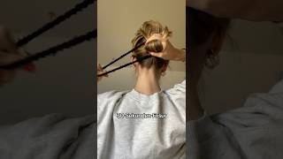 Schnellste Frisur der Welt🔥#hairtutorial #hairhacks #hairstyle #frisuren #frisurideen